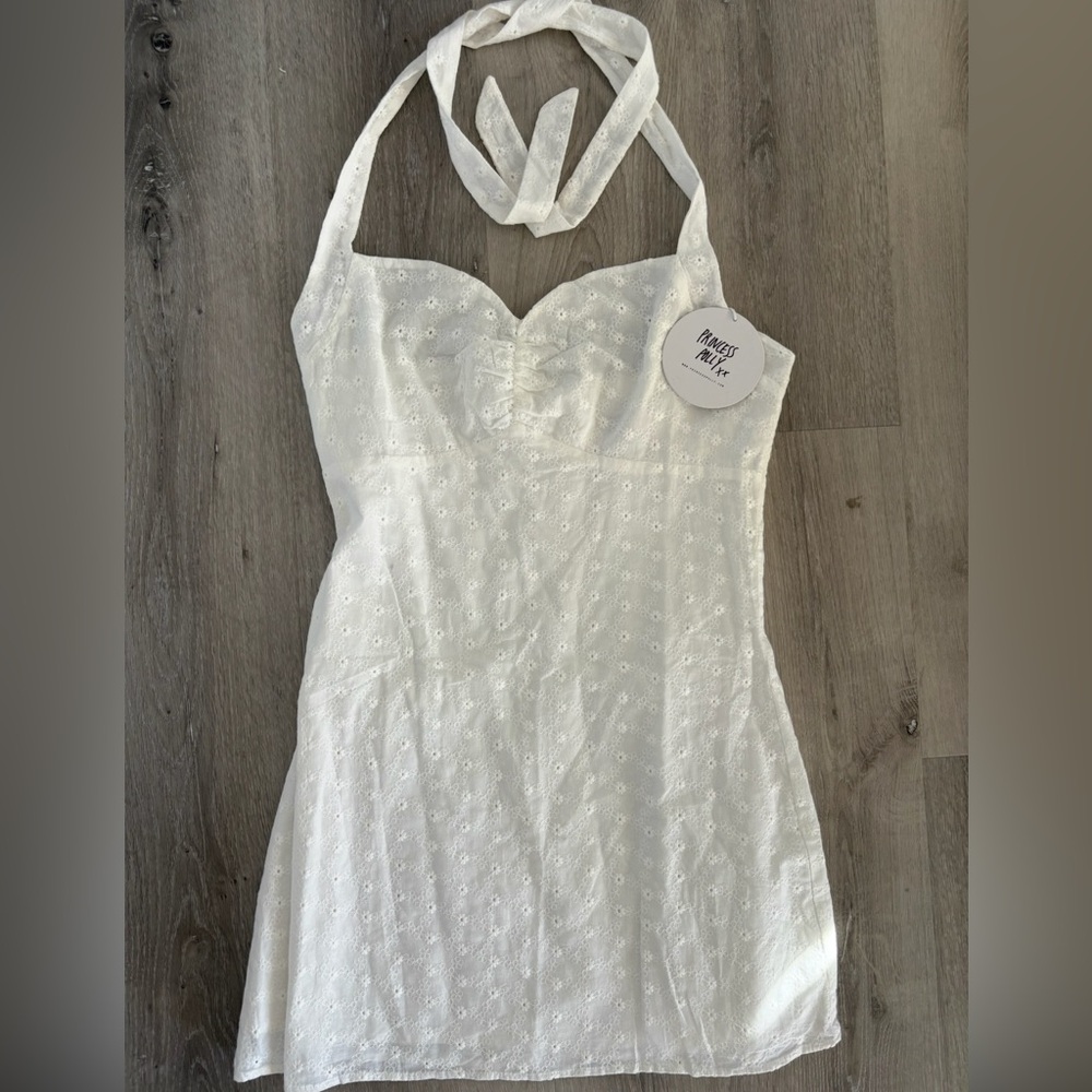 Princess Polly Women’s Acer Mini Dress White NWT